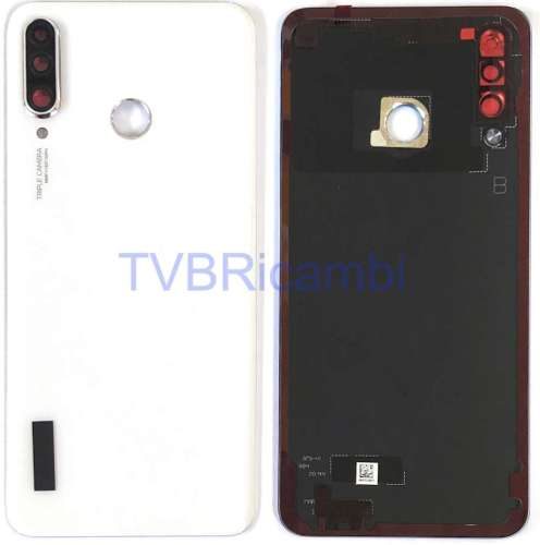 Huawei P30Lite 48MP P30lite New Edition Cover Posteriore + Supporto Fotocamera Bianco MAR-L01A MAR-L21A MAR-LX1A