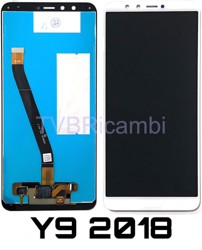 Huawei Y9 2018 Enjoy 8Plus Display Senza Frame Bianco FLA-LX1 FLA-LX2 FLA-LX3