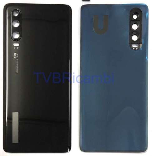 Huawei P30 Cover Posteriore ORIGINALE + Supporto Fotocamera Nero ELE-L29 ELE-L09 ELE-L04