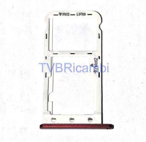 Huawei Y6Pro 2017 P9Lite Mini Sim Tray Rosso SLA-L02 SLA-L03 SLA-L22