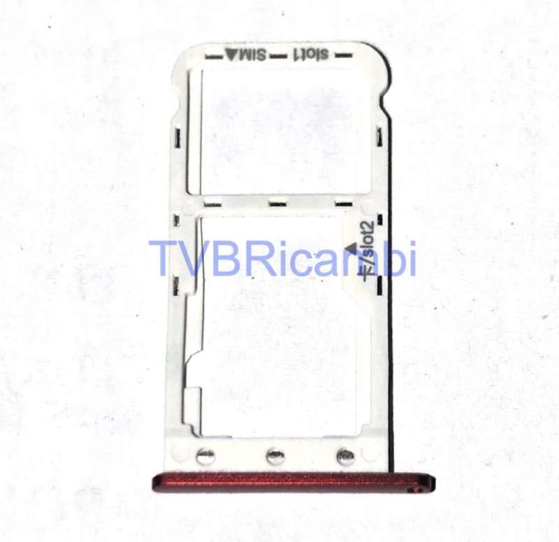 Huawei Y6Pro 2017 P9Lite Mini Sim Tray Rosso SLA-L02 SLA-L03 SLA-L22