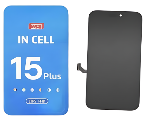 IPhone 15Plus Display Completo Compatibile ZY Nero FHD (LTPS) 1080P (FREQUENZA DI AGGIORNAMENTO: 120HZ)