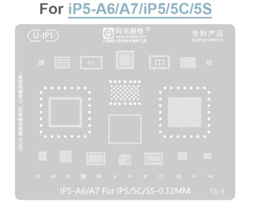 BGA Reballing stencil iphone 5/5C/5S (U-IP1)