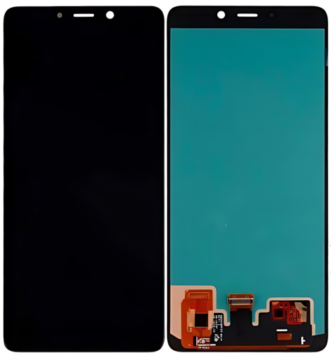 Samsung A920F A9 2018 Display ORIGINALE Cambiato Vetro Nero