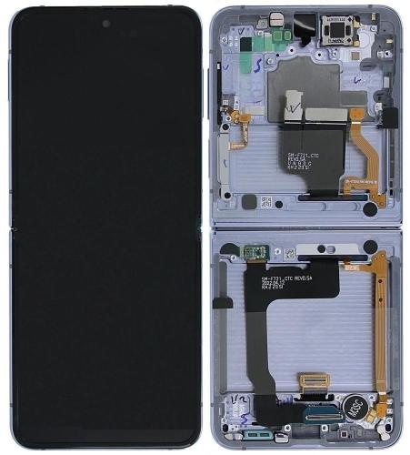 Samsung Z Flip 4 5G F721B 售后原装总成带框 银白