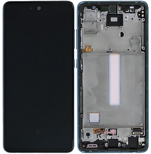 Samsung A525F A52 4G A526B A52 5G 国产TFT总成带框 蓝 (没有指纹)