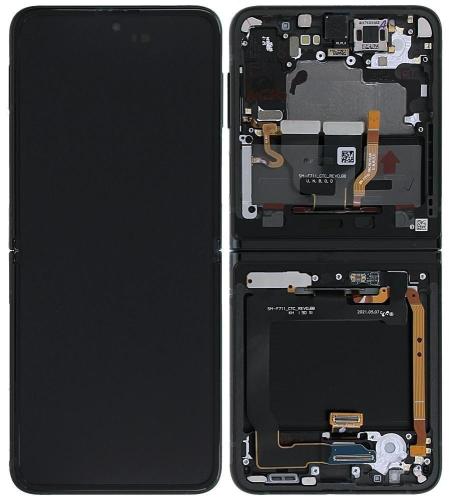 Samsung Z Flip 3 5G 2021 F711B 售后原装总成带框 黑