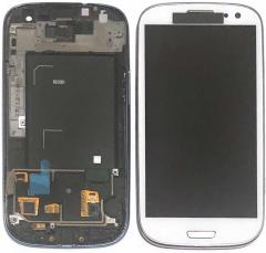 Samsung S3 i9300 Display ORIGINALE + Frame Bianco