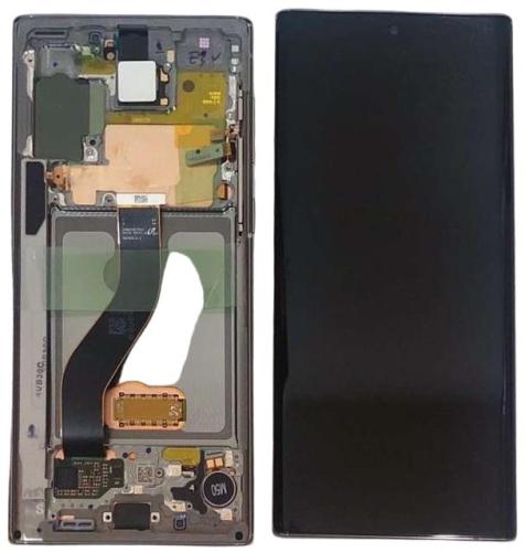 Samsung Note 10 N970F Display Originale + Frame Service Pack Argento Grigio