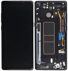 Samsung Note 8 N950F Display Originale Con Frame Service Pack Nero
