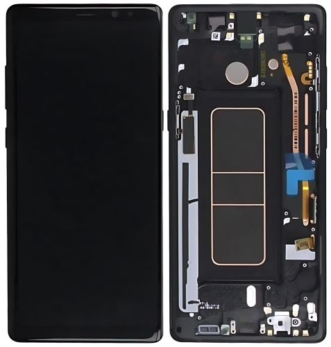 Samsung Note 8 N950F Display Originale Con Frame Service Pack Nero
