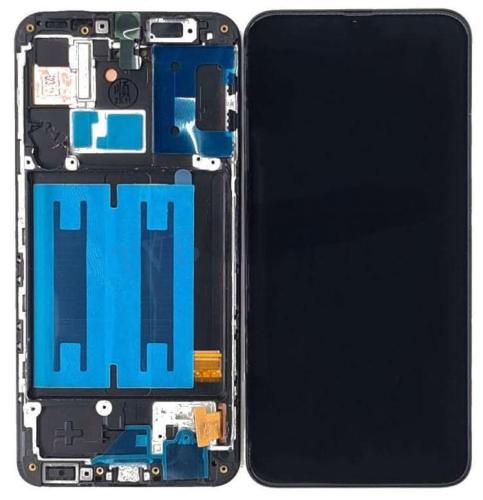 Samsung A405F A40 2019 Display ORIGINALE Cambiato Vetro + Cornice Nero