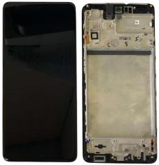Samsung M515F M51 2020 Display Originale + Frame Service Pack Nero