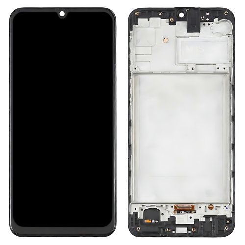 Samsung M21 M215F M30S M307F Display Originale + Frame Service Pack Nero
