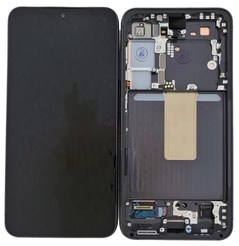 Samsung S23 5G S911B Display Originale + Frame Service Pack Nero