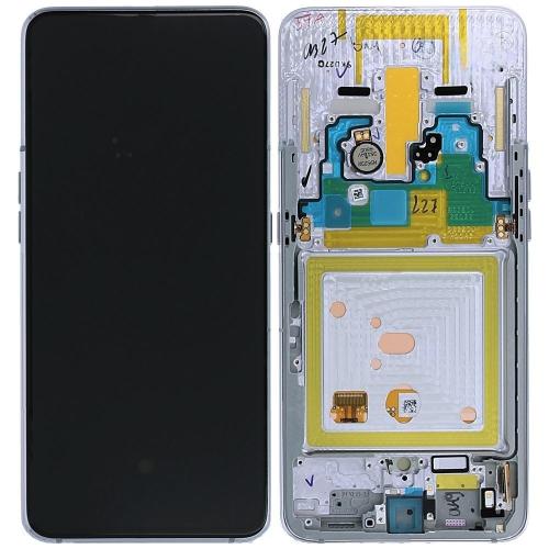 Samsung A805F A80 2019 Display Originale Con Frame Service Pack Argento