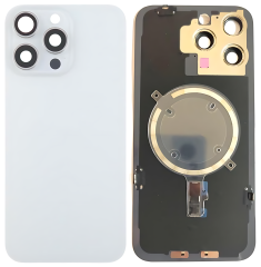 IPhone 15Pro Max 后盖带支架磁铁镜片 白