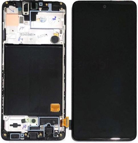 Samsung A515F A51 2020 Display Originale + Frame Service Pack Nero