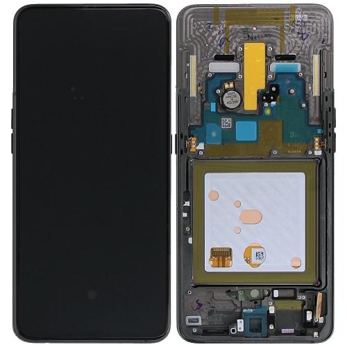 Samsung A805F A80 2019 Display Originale Con Frame Service Pack Nero