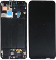 Samsung A505F A50 2019 售后原装总成带框 黑
