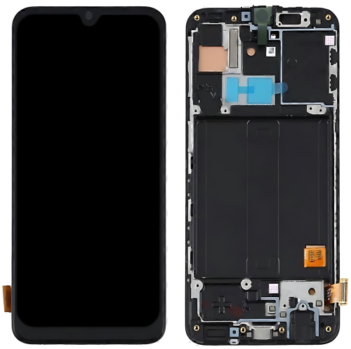 Samsung A405F A40 2019 Display Originale + Frame Service Pack Nero