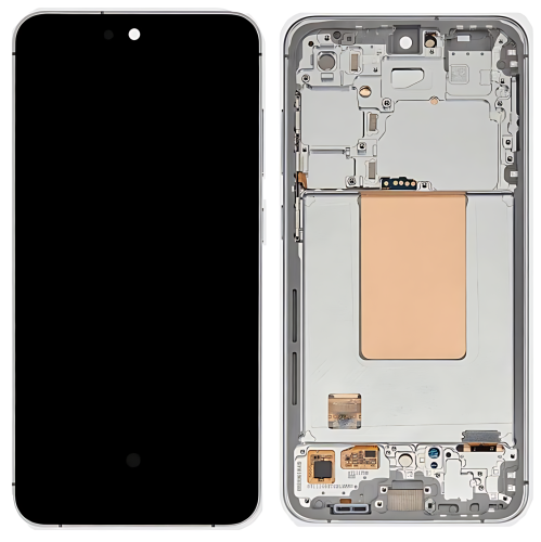 Samsung S24FE 5G S721B Display Originale + Frame Service Pack Argento Grigio