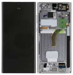 Samsung S22Ultra 5G S908B Display Originale + Frame Service Pack Bianco