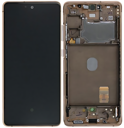 Samsung S20FE 4G G780F S20Lite S20FE 5G G781B 原换盖板带框 金桔