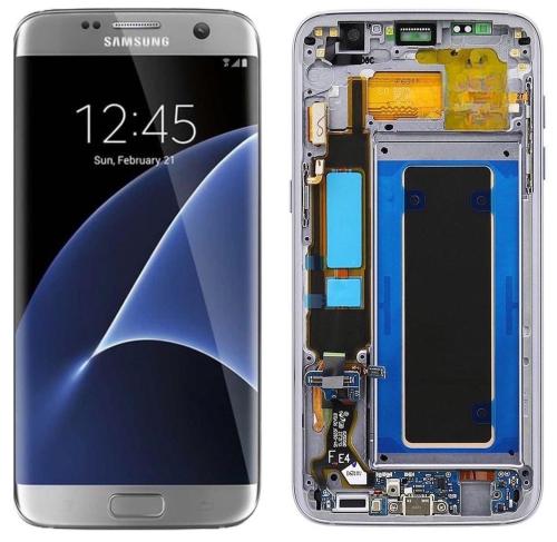 Samsung S7 Edge G935F Display Originale + Frame Service Pack Argento