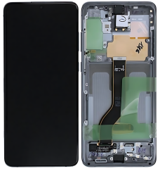 Samsung S20Plus 4G S20Plus 5G G985F G986B Display Originale + Frame Service Pack Grigio