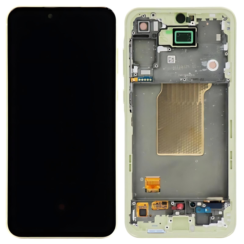 Samsung A556B A55 5G 2024 Display Originale + Frame Service Pack Giallo