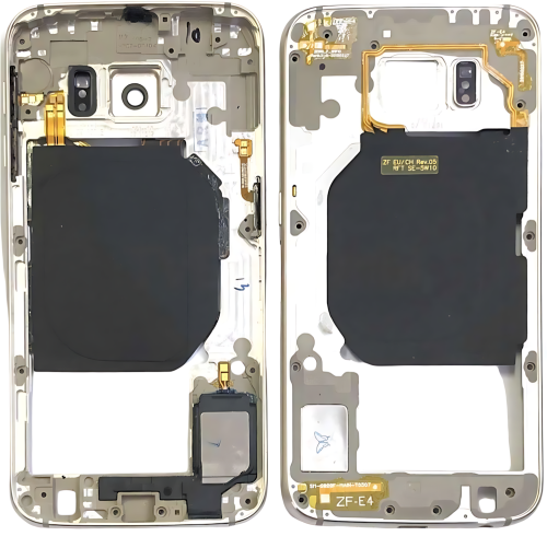 Samsung S6 G920F Frame Cornice Centrale Bianco
