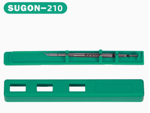 SUGON速工原厂210烙铁头A9 T60 A9plus T26烙铁头发热芯通用C210，(弯尖头1支)