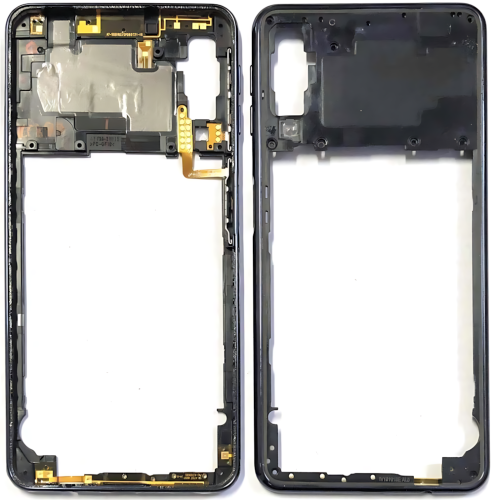 Samsung A7 2018 A750F Frame Cornice Centrale Nero