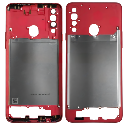 Samsung A207F A20S 2019 Frame Cornice Centrale Rosso