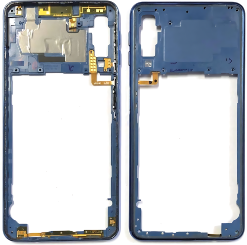 Samsung A7 2018 A750F Frame Cornice Centrale Blu