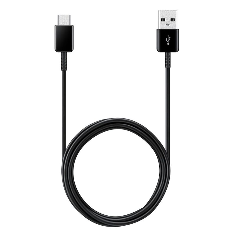 USB 三星 1.2 USB A 充电头转USB C充电头数据线 黑色
