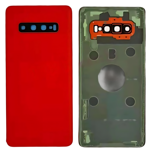 Samsung S10Plus G975F Cover Posteriore + Supporto Fotocamera Rosso