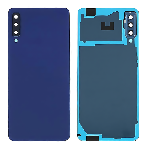Samsung A7 2018 A750F Cover Posteriore + Supporto Fotocamera Blu
