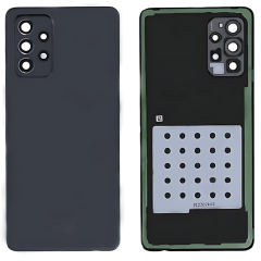 Samsung A725F A72 4G 2021 A726B A72 5G 2021 Cover Posteriore + Supporto Fotocamera Originale Nero