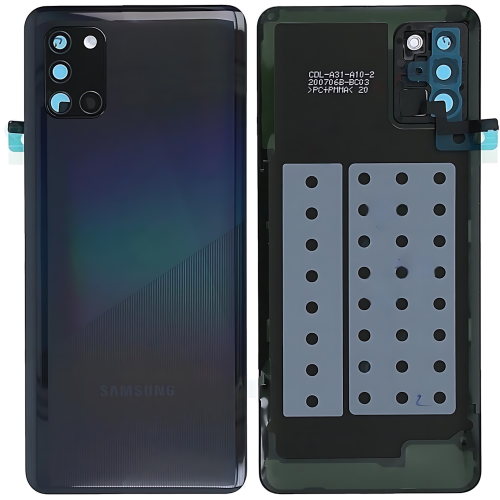 Samsung A315F A31 2020 后盖带镜片 黑