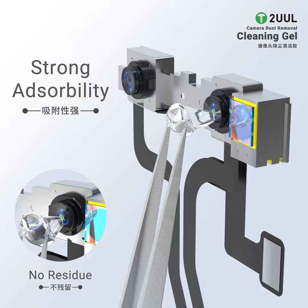 Offerta! 2UUL (GL03) La colla per la pulizia della luce blu della fotocamera e il tampone antipolvere per la riparazione del telefono cellulare non danneggiano i componenti e non corrodono