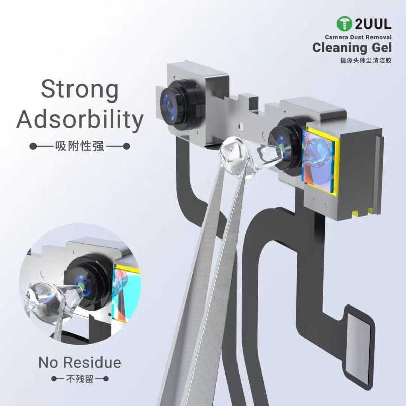 Offerta! 2UUL (GL03) La colla per la pulizia della luce blu della fotocamera e il tampone antipolvere per la riparazione del telefono cellulare non danneggiano i componenti e non corrodono