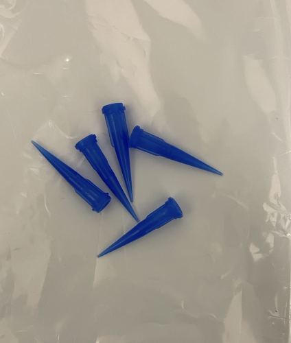 Aghi di plastica blu, 5 in una confezione
