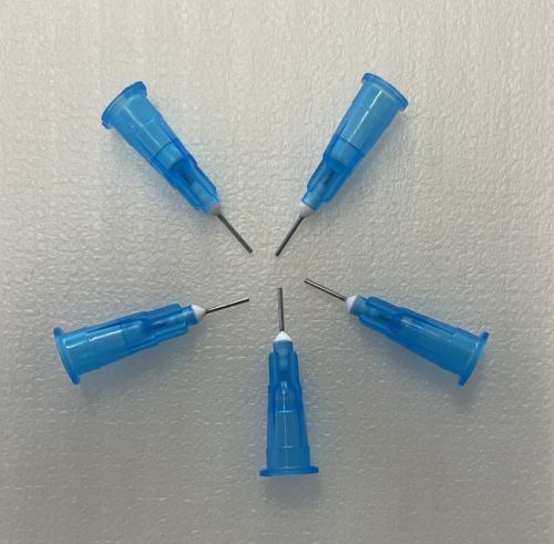 Ago per macchina dosatrice a testa piatta da 0.6 mm (5 pezzi per confezione, colori casuali)