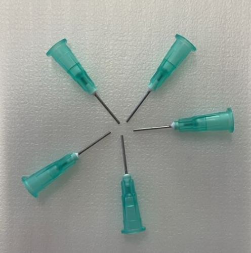 Ago per macchina dosatrice a testa piatta da 0.8 mm (5 pezzi per confezione, colori casuali)