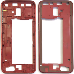 Samsung J6 Plus J610F Frame Cornice Centrale Rosso