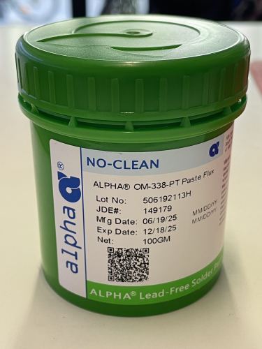 Alpha OM 338pt Flusso/ Olio per Saldatura Elettronica, Riparazione Pasta di Saldatura Per Telefono LED BGA SMD PGA, 100gm