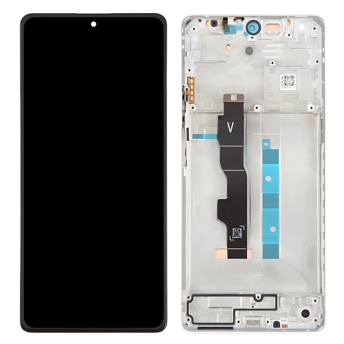Xiaomi Redmi Note 13 5G Display ORIGINALE + Frame Service Pack Bianco 2312DRAABG 23049PCD8G 23049PCD8I