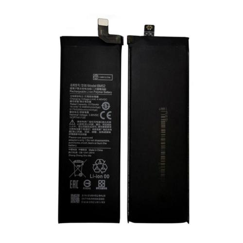 Batteria De Grande Capacita 5260mAh BM52 Xiaomi Mi Note10 Mi Note10Pro Mi Note10Lite Mi CC9Pro M1910F4G M1910F4S (Prodotto Nello Stabilimento Di Deji, Senza Logo)